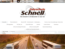 Tablet Screenshot of fahrschule-schnell.de